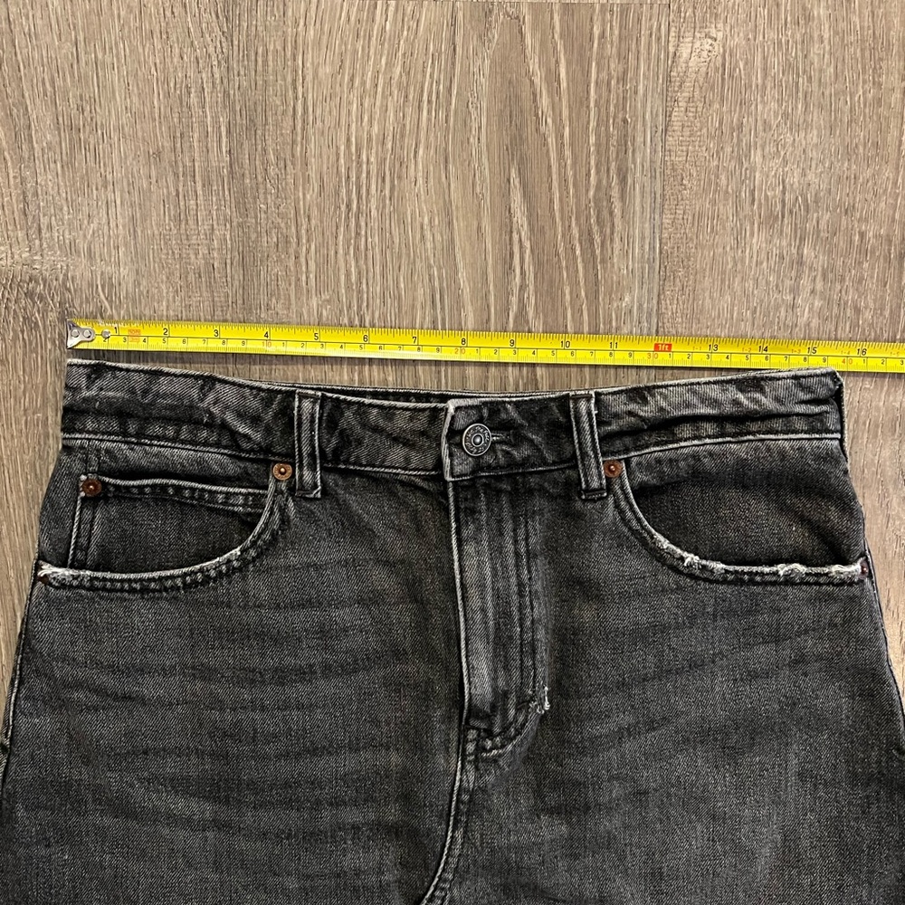 Free People We The Free Bailey Fringe Denim Mini Skirt - Picture 12 of 13